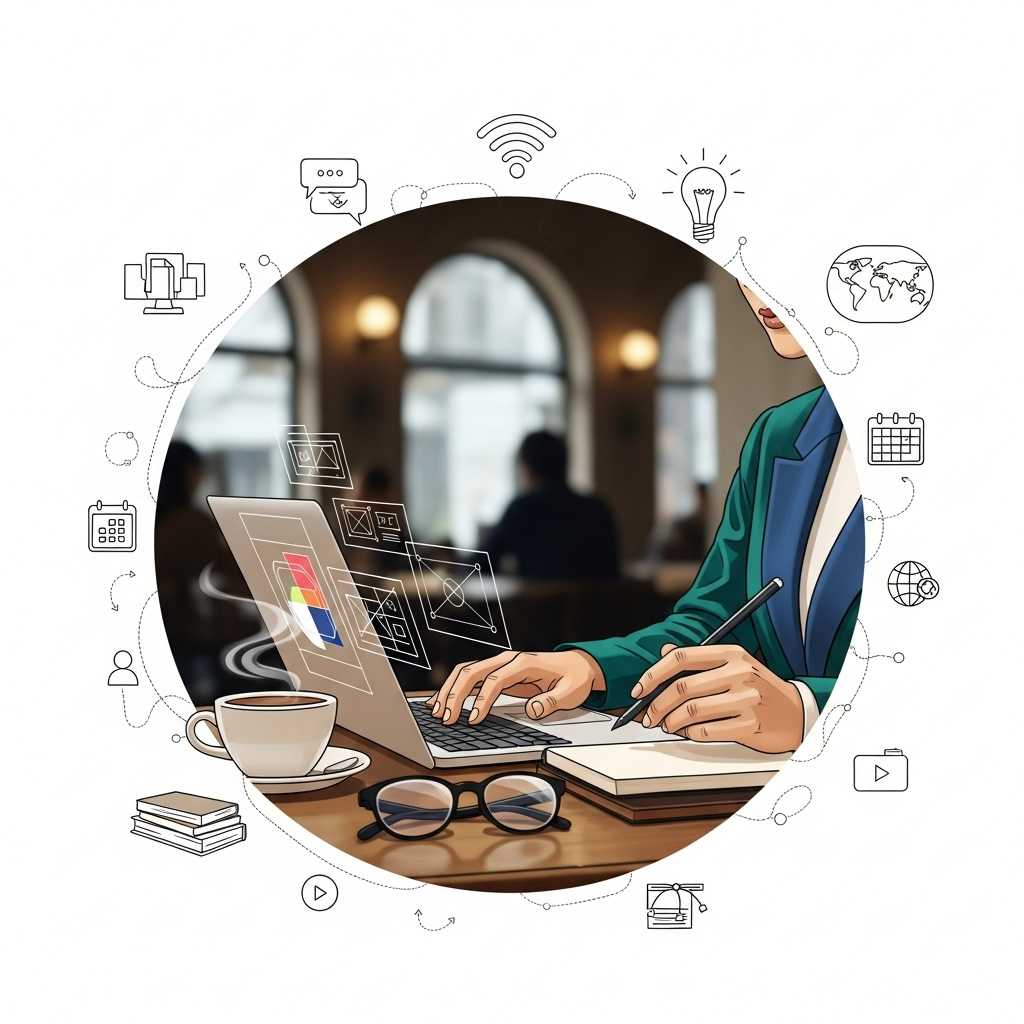 freelancer-working-at-a-cafe